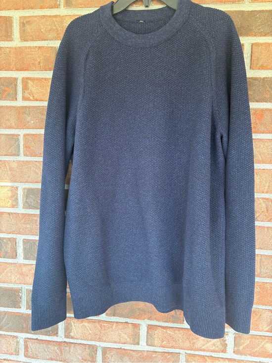 lululemon athletica Other - Lululemon Men's Crewneck Cotton Sweater - Navy (collar tag cut)